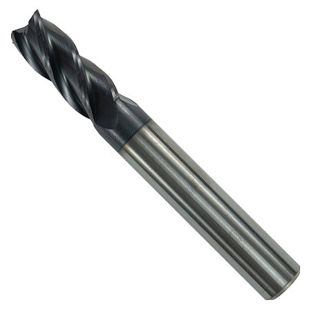 Fresa De Topo Reto Metal Duro 10mm 50HRC 4 Cortes
