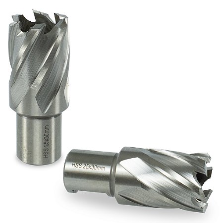 Broca Anular Para Aço Rápido 25 X 30 Mm Hss Encaixe Weldon