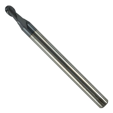 Fresa De Topo Esférico Metal Duro 3mm 50HRC / 2 Cortes