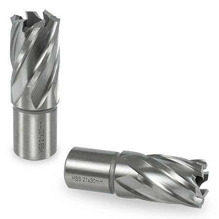 Broca Anular Para Aço Rápido 21 X 30 Encaixe Tipo Weldon