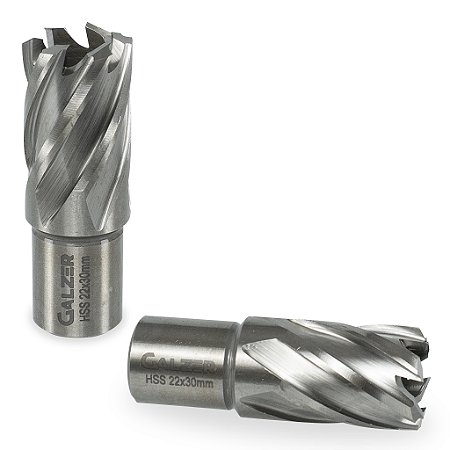 Broca Anular Hss Para Aço Rápido 22 X 30
