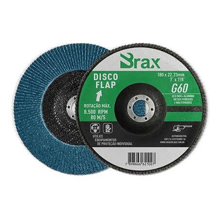 DISCO FLAP 7 x 7/8 GRAO 60 BRAX