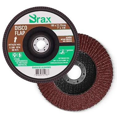 Disco Flap Oxido De Alumínio 7 Polegadas 180mm Grão 36