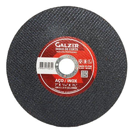 DISCO CORTE 9 INOX 1.9MM FURO 22,22MM