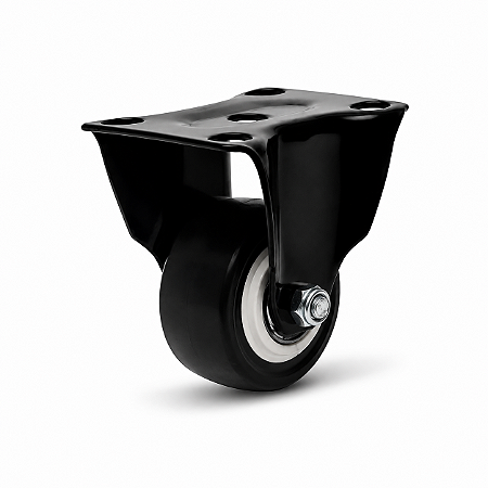 Rodízio Giratório 1.5/8 Polegadas Com Placa Fixa Capacidade 30kg