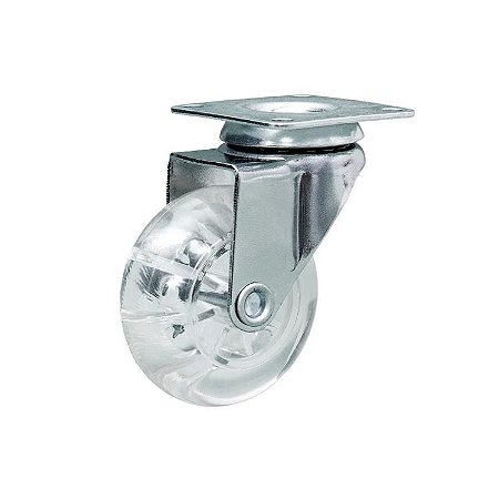 RODIZIO GIRATORIO COM PLACA S/ FREIO 40KG (3906)