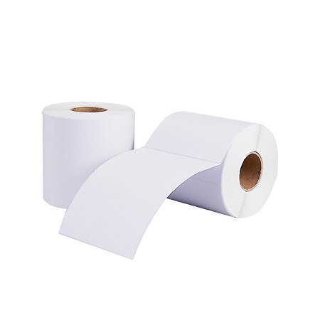 1 ROLO ETIQUETA TERMICA ADESIVA BRANCA 100x150MM (10X15CM) COM 200UND