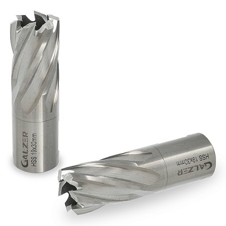 Broca Anular HSS 19 X 30 mm Para Aço Rápido Encaixe Weldon