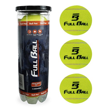 Kit 3 Bolas Para Pet  Brincadeira Cachorro Cão Original Tenis