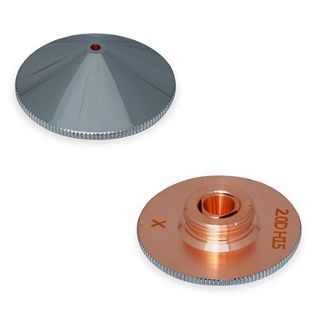 BICO CROMADO 2MM DUPLO PARA CABEÇOTE LASER FIBRA