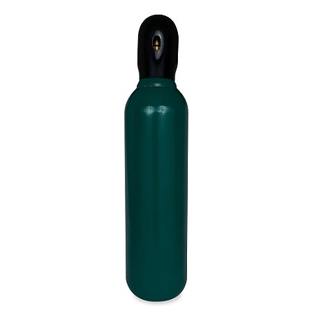 CILINDRO DE OXIGENIO MEDICINAL 7L - VERDE COM CAPACETE PRETO