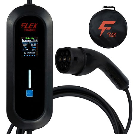 Carregador Inteligente Carro Elétrico Portatil 7w 220v 220V