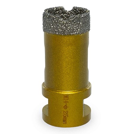 Broca Serra Copo Diamantada 25mm Para Esmerilhadeira Rosca M14