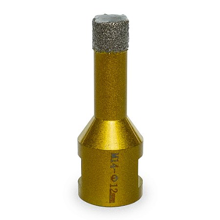 Broca Serra Diamantada Copo 12mm M14 Para Esmerilhadeira