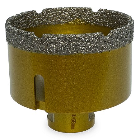 Broca Serra Diamantada 68mm Para Porcelanato / Mármore M14 Rosca