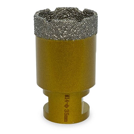 Broca Serra Diamantada 35mm Para Esmerilhadeira Rosca M14