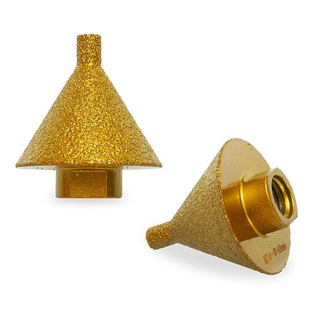 Broca Diamantada Chanfro Cônica M14 Para Esmerilhadeira 48MM Lixadeira