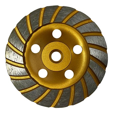 Disco de Moagem Diamantado 114mm Rosca M14 Para Desbaste