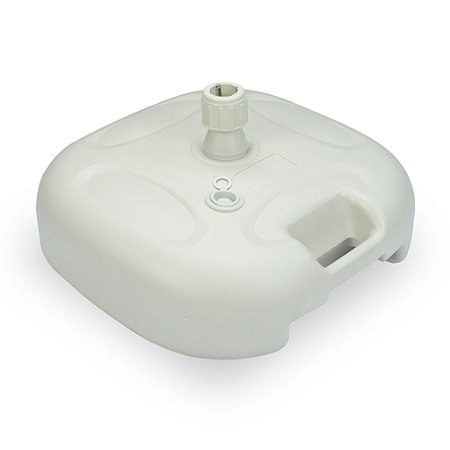 Base Para Guarda Sol Ombrelone Suporte Branco Água Ou Areia