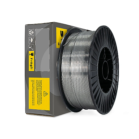 Arame Tubular Solda Mig 15kg Bitola 1,2mm E81T1-W2C Uso Com Gás