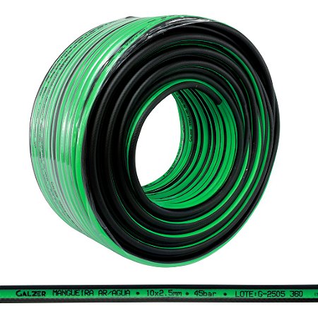 Mangueira 3/8 10mm Ar Agua Compressor ou Jardim 300 Psi / 20 Bar