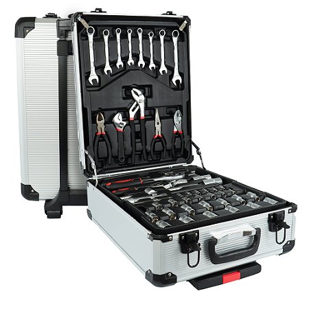 Kit De Ferramentas De 187 Peças Com Maleta Em Alumínio