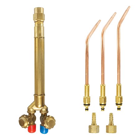 Kit Maçarico De Solda 200 + 3 Extensões Bicos Glp Nº 4 / 6 /9