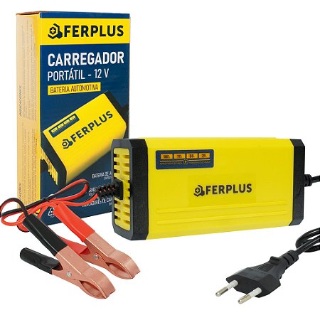 Carregador Bateria Automotivo Inteligente 2V 2A 24W Portátil Bivolt Para Carro e Moto