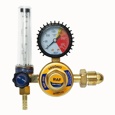 Regulador De Pressão Para Gás Argônio Com Fluxômetro RAF-200