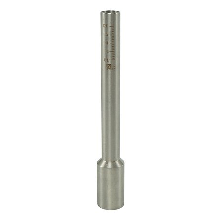 Tubo Graduado Aço Inoxidável Portátil 125 Mm Para Soldagem FT-125