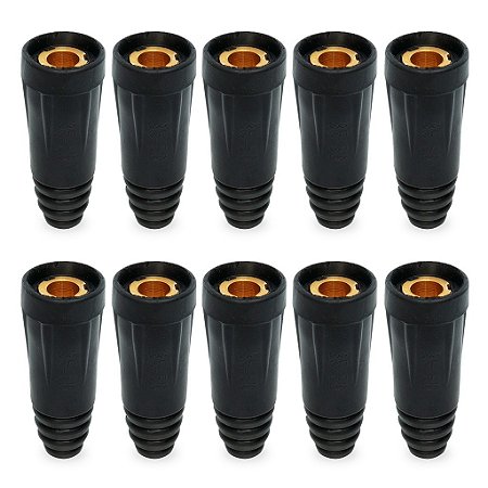 Kit 10 Conector De Solda 13mm Femea Para Cabos DKJ 35-50mm