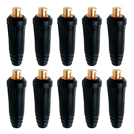 Kit 10 Conector De Solda 13mm Macho Para Cabos DKJ 35-50mm