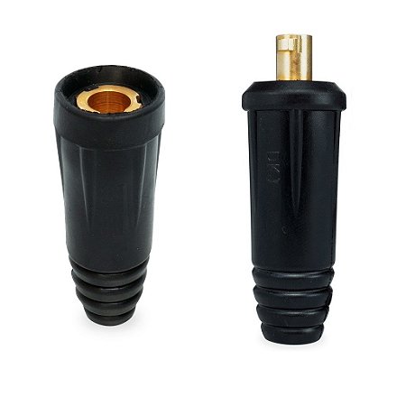 Kit 2 Conector Engate Rápido Macho E Fêmea 13mm Inversora De Solda