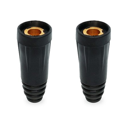 Kit 2 Conector Femea Solda 13mm Engate Rápido Cabos 35-50mm