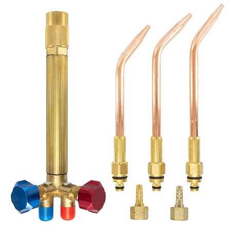 Kit Maçarico De Solda 201 Glp / Oxigenio + 3 Extensão Caneta