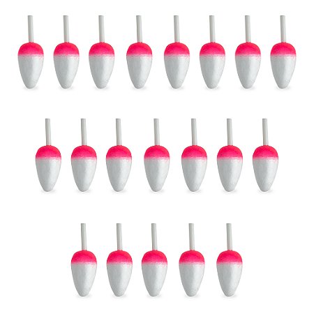 Kit 20 Boias Barão Lambari N°2 Para Pesca Pescaria Peixes Tilápia Lambari