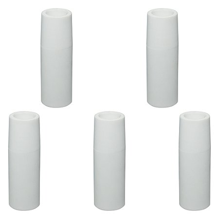 Kit 5 Bocal MIG Cerâmico Reto para Tocha 14AK e 15AK