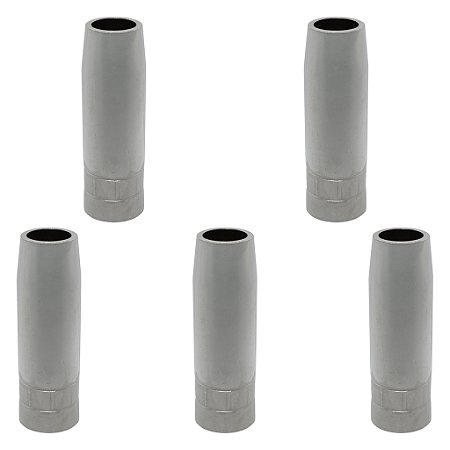 Kit 5 Bocal MIG Cônico 15mm Compatível Com Tocha TBI PRO 353 453 463 XP