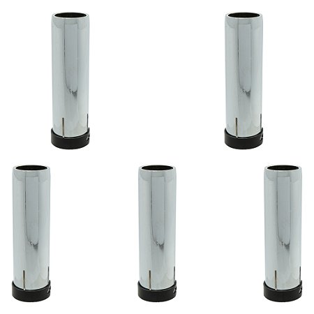 Kit Bocal Cônico De Pressão Para Tocha Mig 36kd Cromado 16mm 5 Unidades