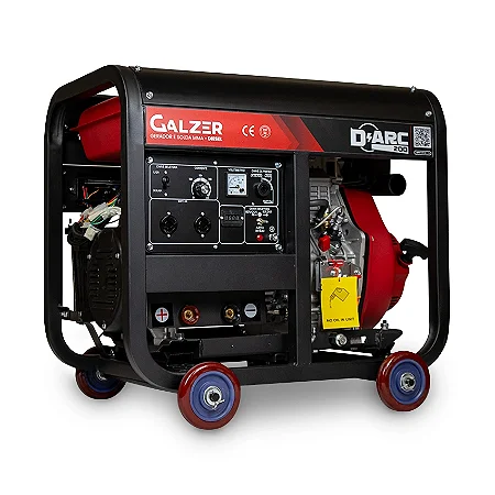 Máquina De Solda D'Arc 200 e Gerador De Energia Diesel 6600w 200a 220v