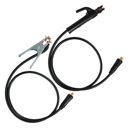 Kit Garra Negativa Grampo Terra 13mm 220A E Porta Eletrodo 220A