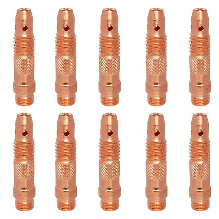 Kit 10 Porta Pinça Corpo Fixador 1.6mm 1/16 10N31 Tig WP17/18/26