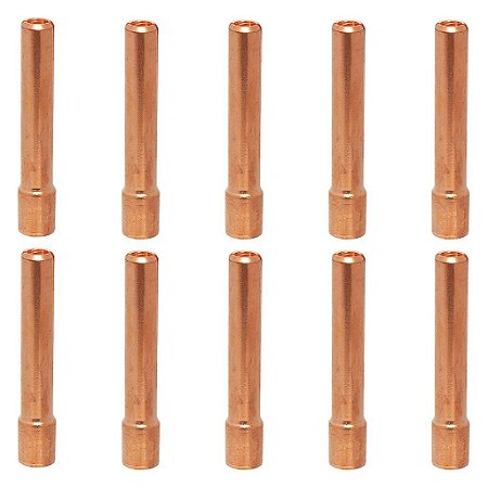 Kit 10 Porta Pinça 3.2mm 10N28 Para Tocha TIG WP-17 WP-18 WP-26