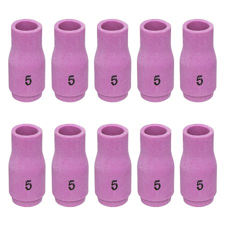 Kit 10 Bocal Cerâmico Modelo 13N09 Nº 5 Para Tocha Tig Wp-9