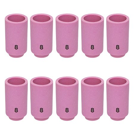 Kit 10 Bocal Cerâmico 13n12 Nº8 Para Tocha Tig Solda