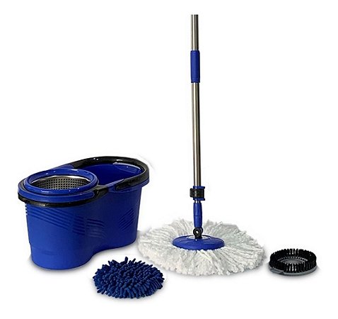 MOP PRO INOX 360º, COM BALTE DE 16 LITROS,CABO DE 1,60M E 3 REFIS - PERFECT PRO