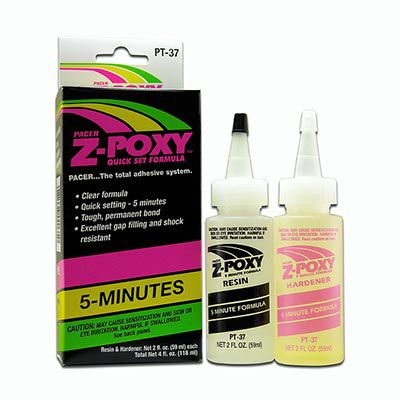 Cola Epoxi de Cura em 5 minutos Z-Poxy (2 x 59g)