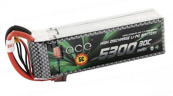 Bateria Gens Ace 5300mah 11.1v 30C