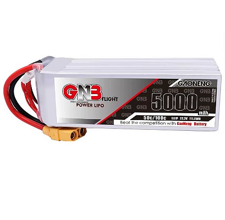 Bateria Lipo GNB 5000mah 22.2v 6S 50/100C