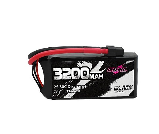 Bateria Lipo CNHL Black Series 3200mAh 7.4V 30C 2S Shorty